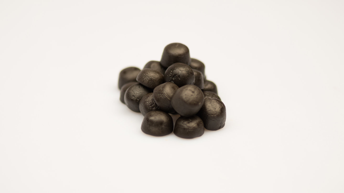 Sugar Free Dutch Liquorice Soft Buttons Gluten Gelatine Vegetarian